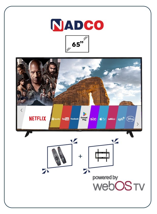 Nadco 65 Inch -TV Flat Smart -  WebOS - 4K Ultra HD - NC-65T4K - Image 1
